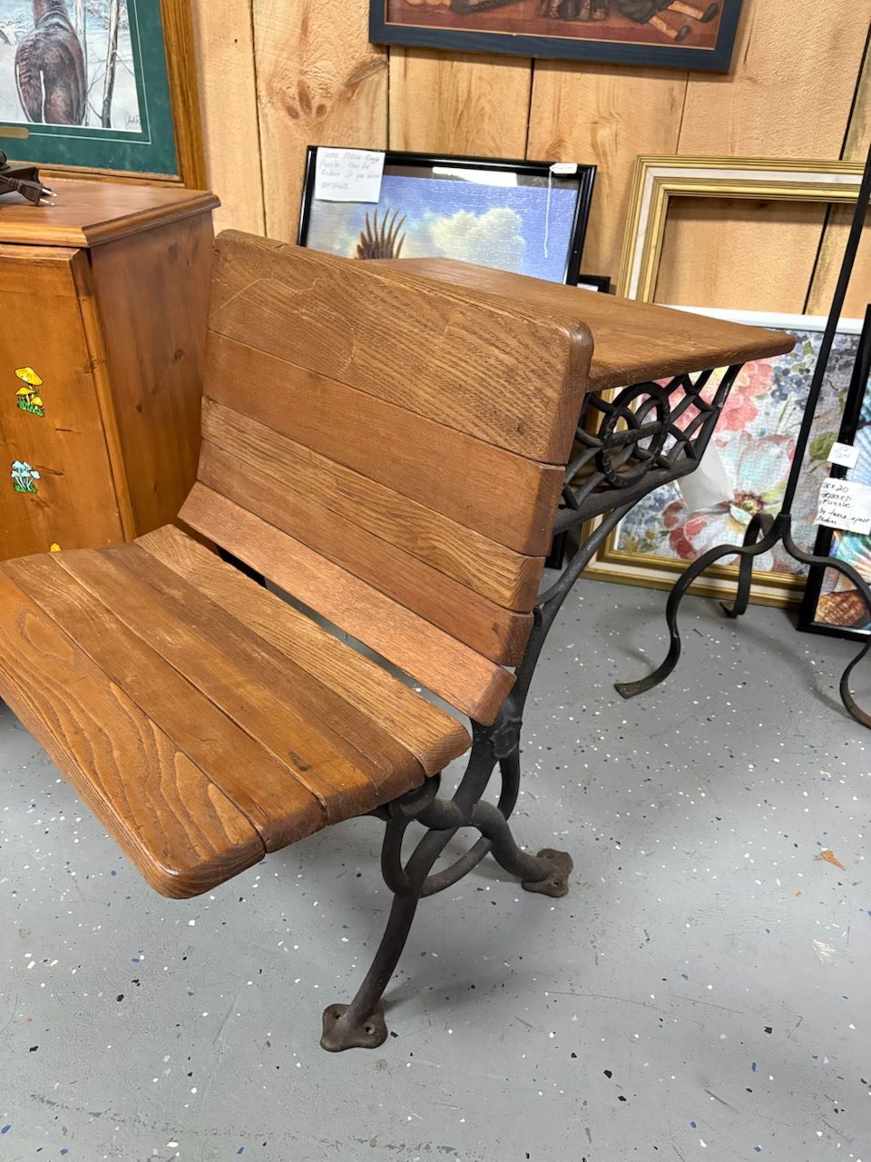 Antique school desk